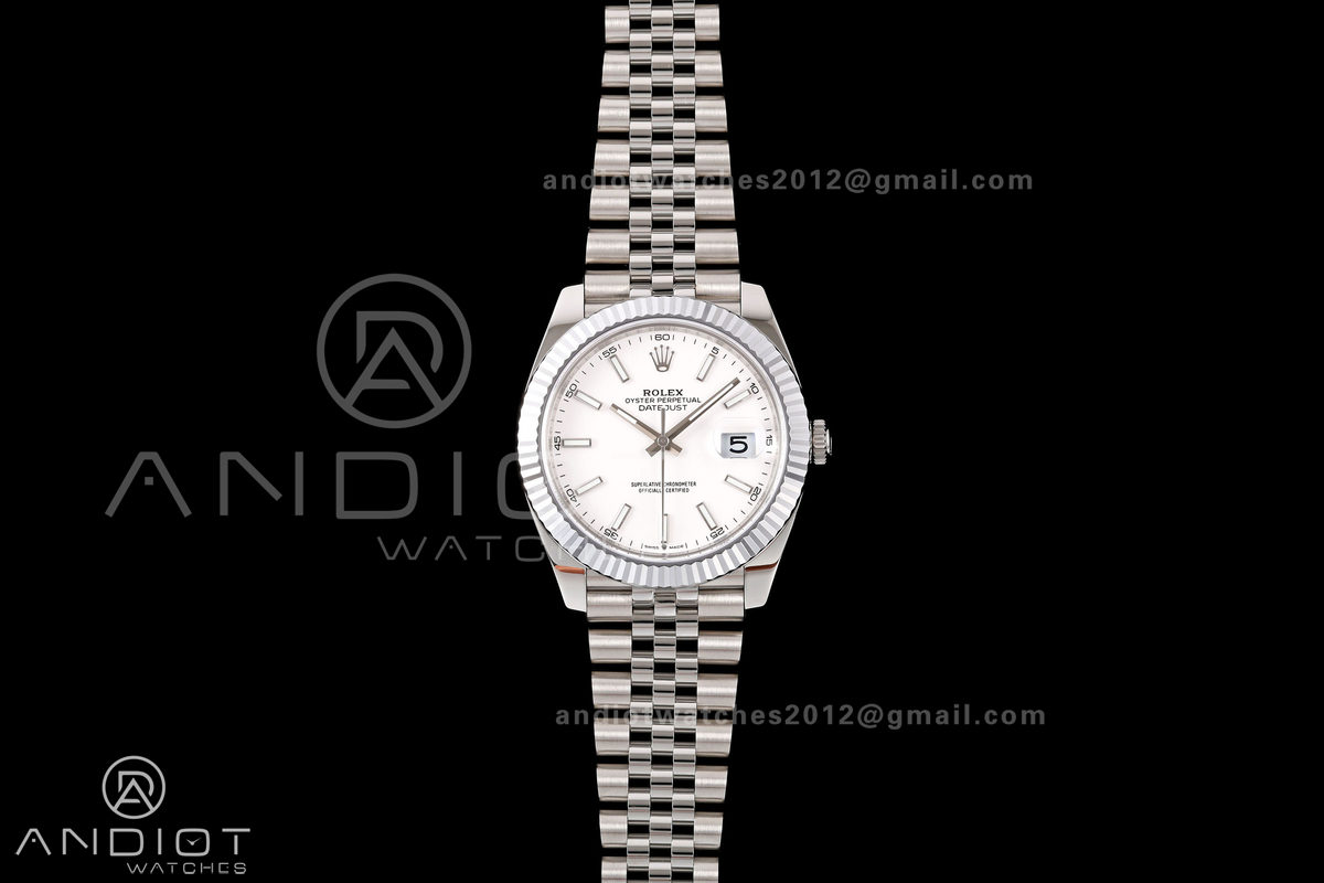 DateJust 41 126334 904L SS MZF 1:1 Best Edition White Dial on Jubilee Bracelet JH3235